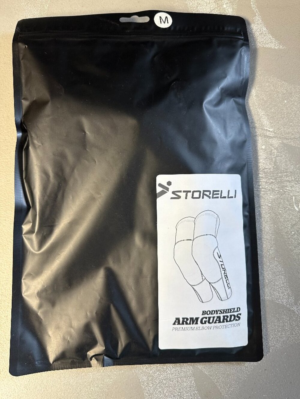 STORELLI BS ARM GUARDS BLACK MEDIUM